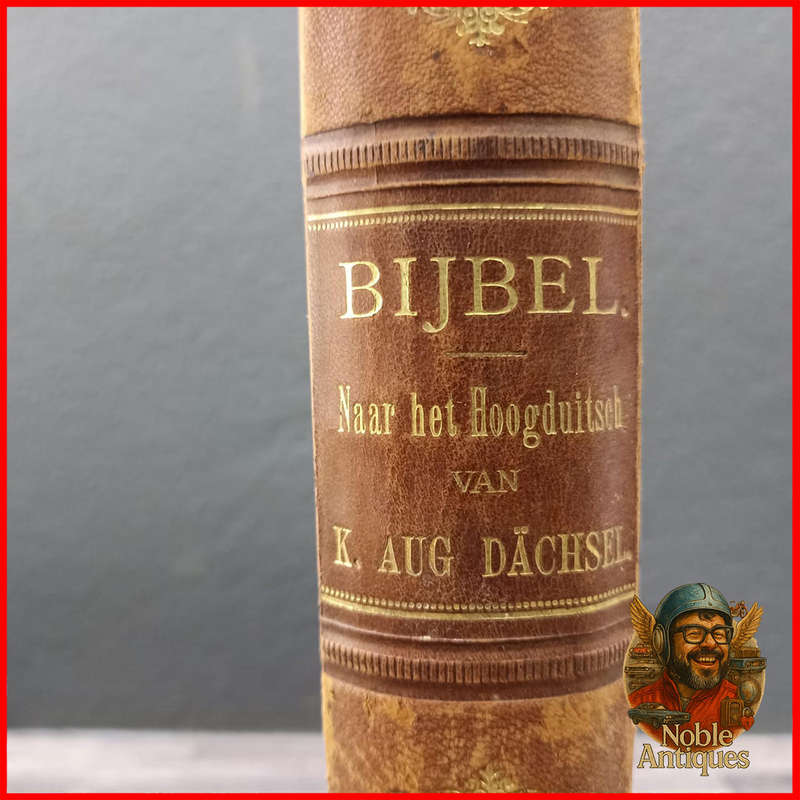 1894 Antique Family DUTCH BIBLE, BYBEL