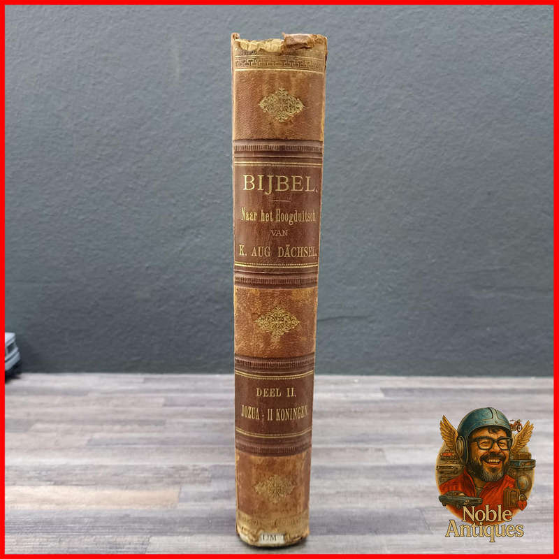 1894 Antique Family DUTCH BIBLE, BYBEL