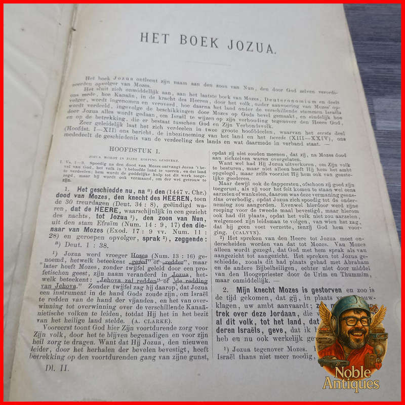 1894 Antique Family DUTCH BIBLE, BYBEL