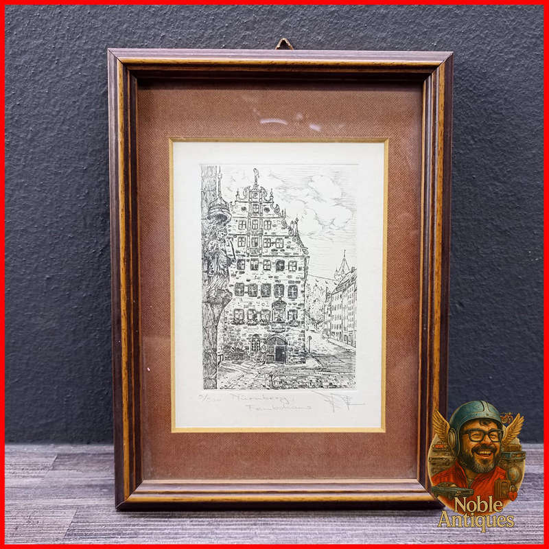 Numbered and Signed Etching Nürnberg 5/500