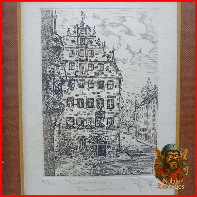 Numbered and Signed Etching Nürnberg 5/500