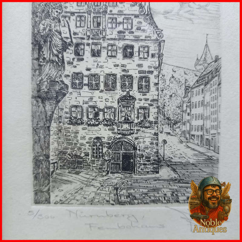 Numbered and Signed Etching Nürnberg 5/500
