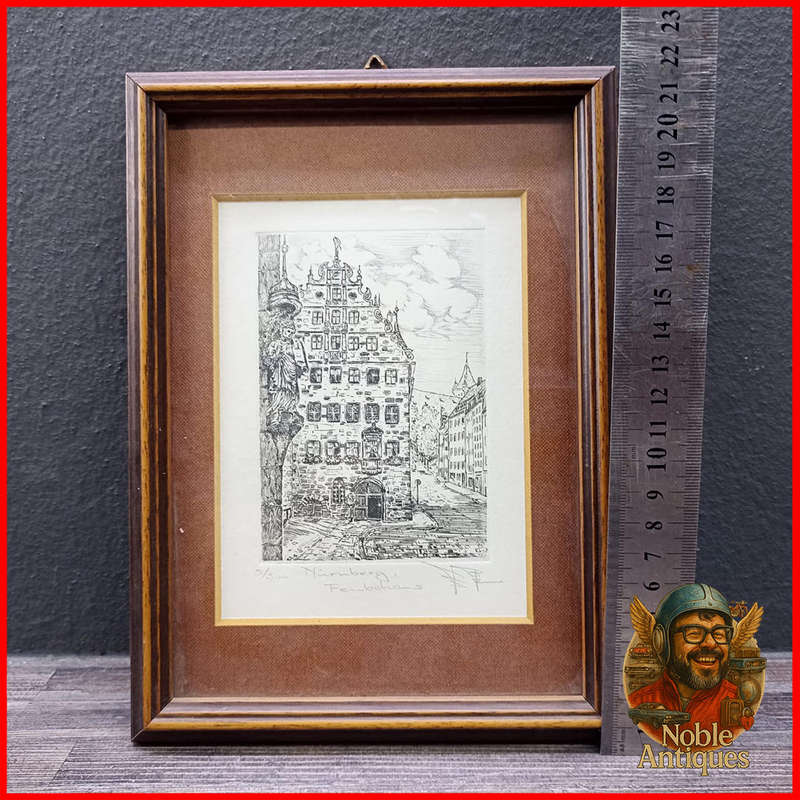 Numbered and Signed Etching Nürnberg 5/500