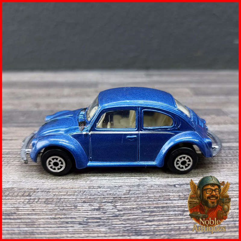 Vintage Volkswagen 1300 Beetle in metallic blue
