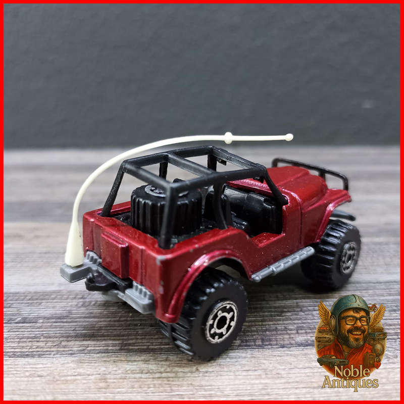 Vintage 1983 red Matchbox Chrysler Jeep Laredo 4x4