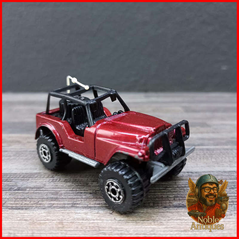 Vintage 1983 red Matchbox Chrysler Jeep Laredo 4x4