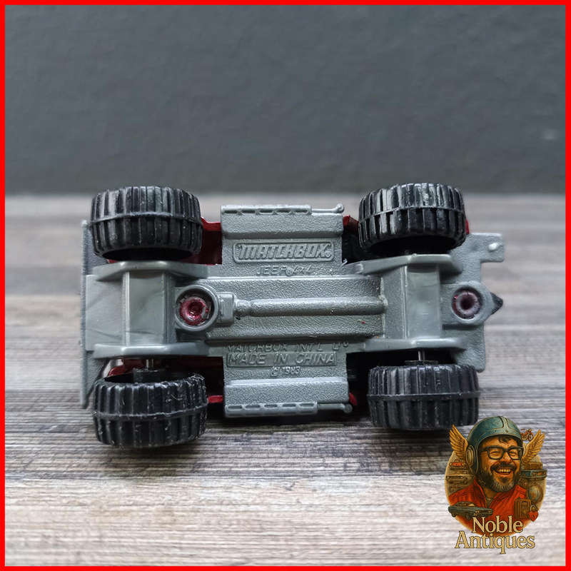 Vintage 1983 red Matchbox Chrysler Jeep Laredo 4x4