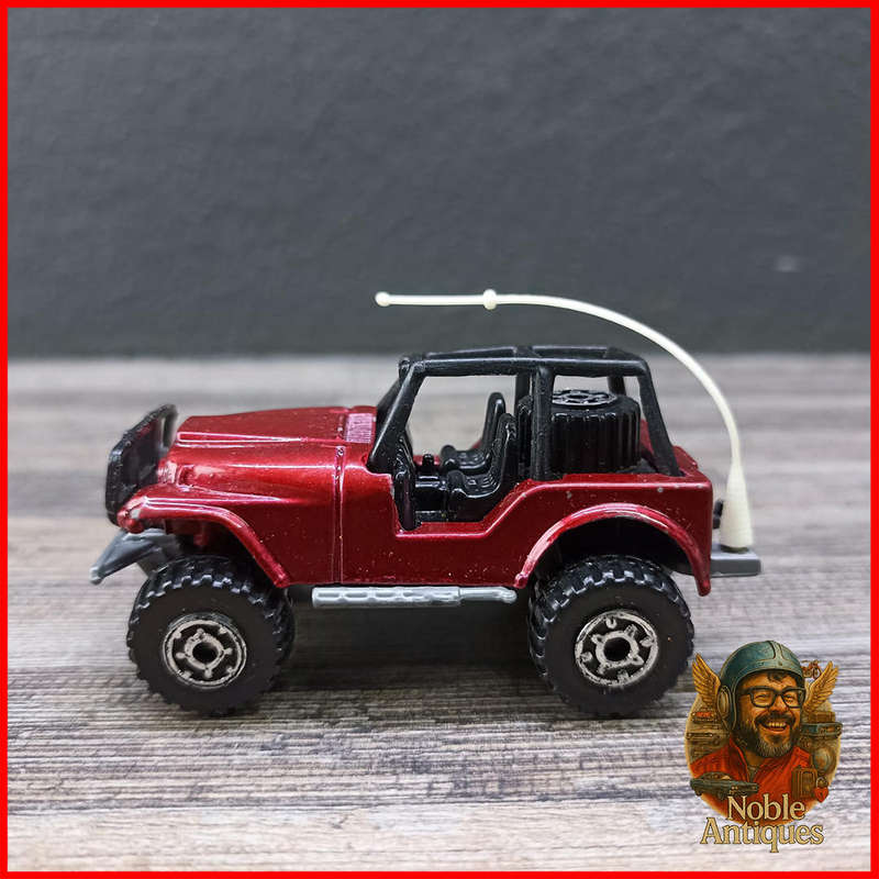 Vintage 1983 red Matchbox Chrysler Jeep Laredo 4x4