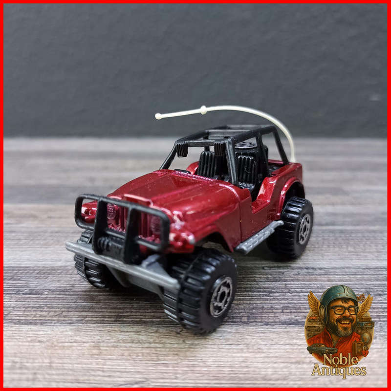 Vintage 1983 red Matchbox Chrysler Jeep Laredo 4x4