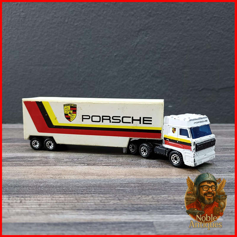 Vintage Matchbox Convoy CY-24 DAF Box Car featuring Porsche Racing