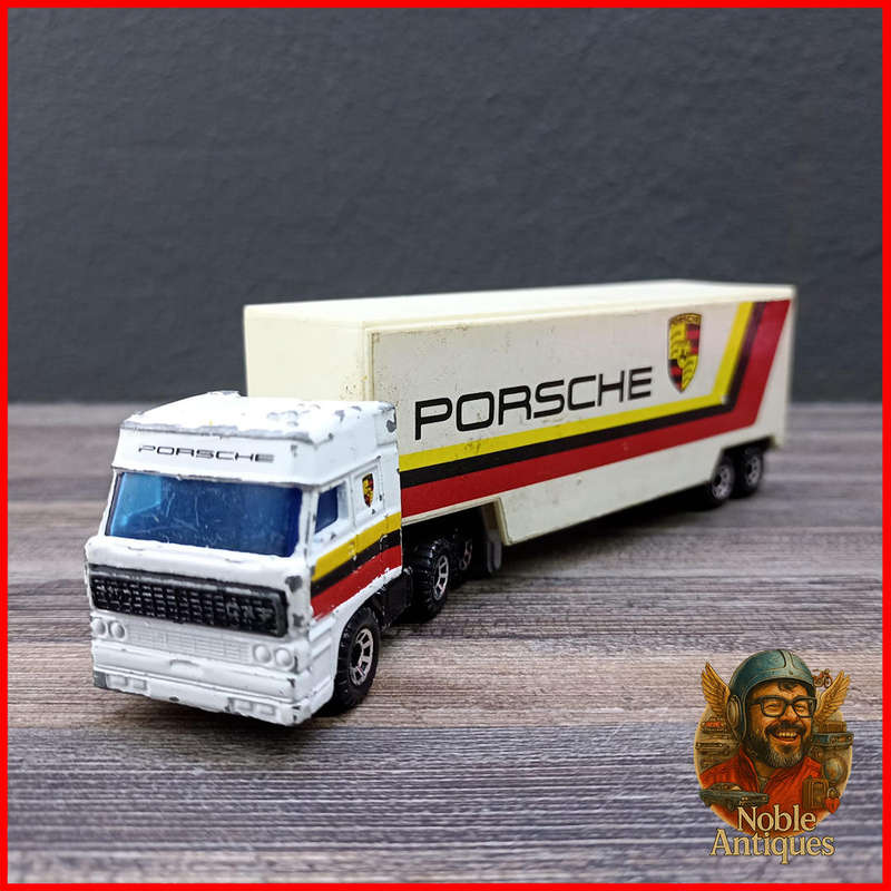 Vintage Matchbox Convoy CY-24 DAF Box Car featuring Porsche Racing