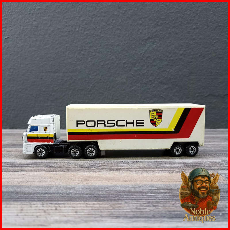 Vintage Matchbox Convoy CY-24 DAF Box Car featuring Porsche Racing