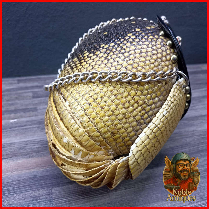 1940s taxidermy armadillo purse