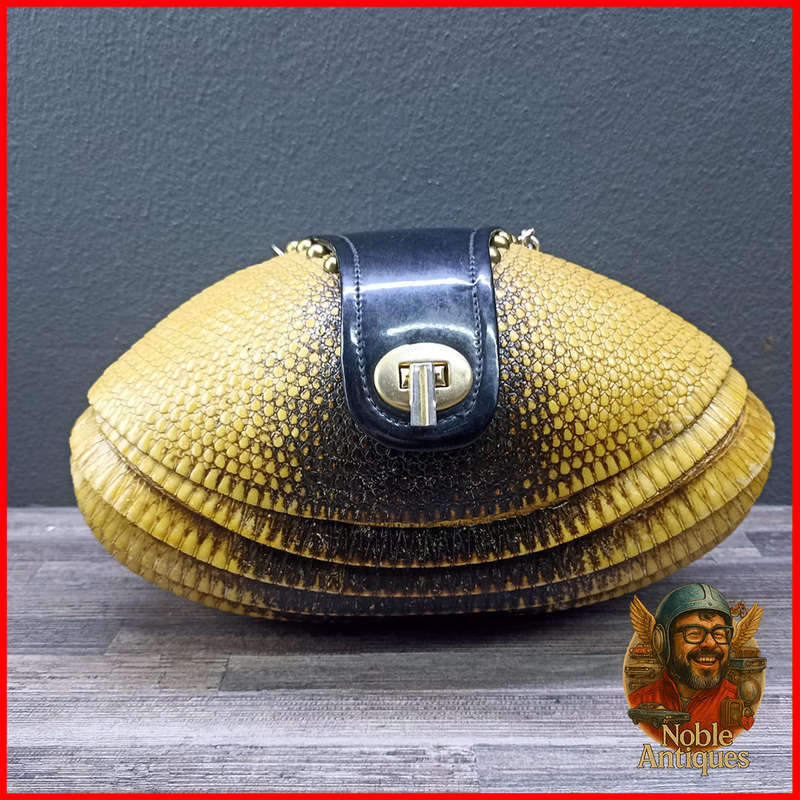 1940s taxidermy armadillo purse