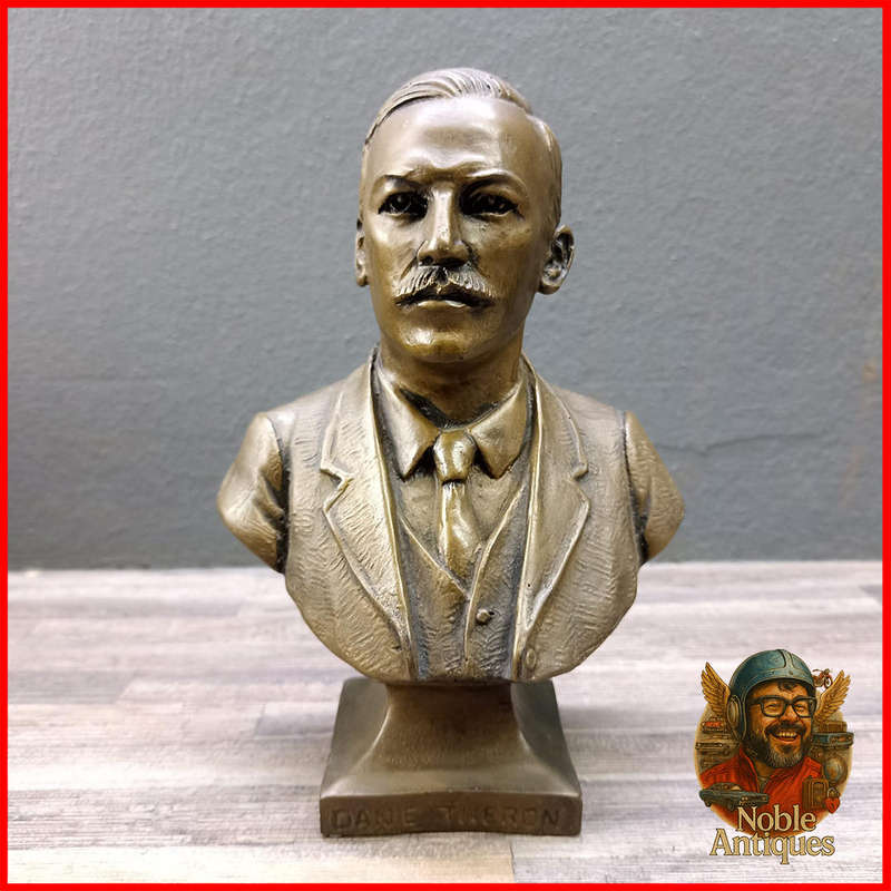Sa Artist Phil Minnaar Bust of Danie Theron Applied Bronze