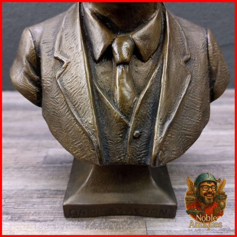 Sa Artist Phil Minnaar Bust of Danie Theron Applied Bronze