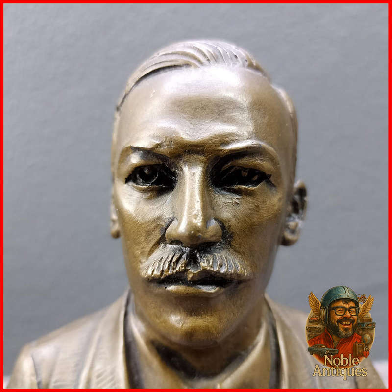 Sa Artist Phil Minnaar Bust of Danie Theron Applied Bronze