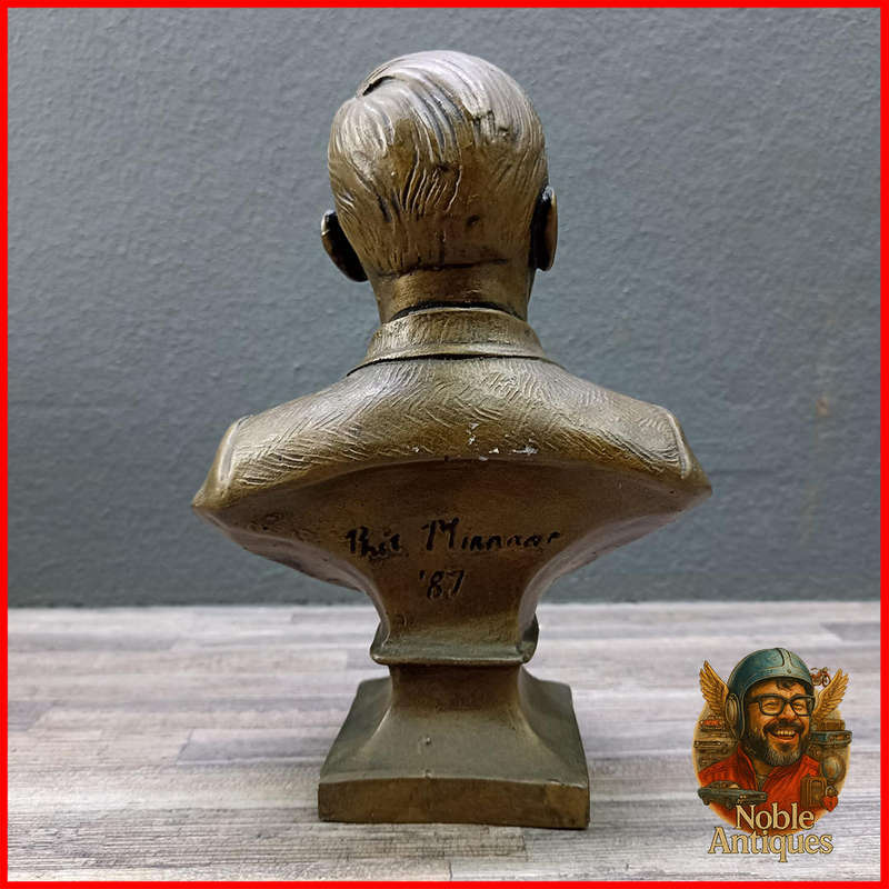 Sa Artist Phil Minnaar Bust of Danie Theron Applied Bronze