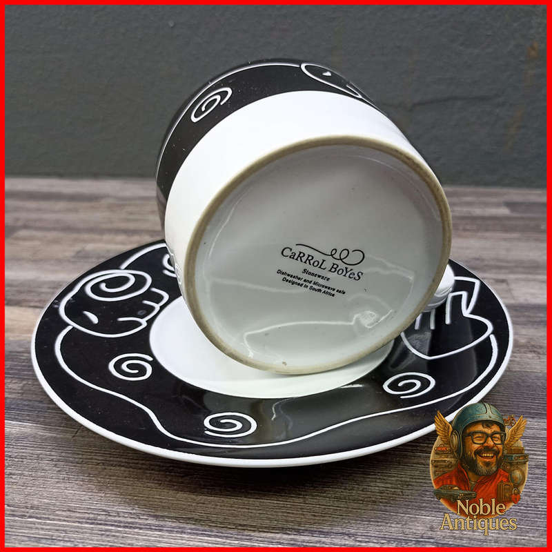 Carrol Boyes It's a secret porcelain cup and saucer