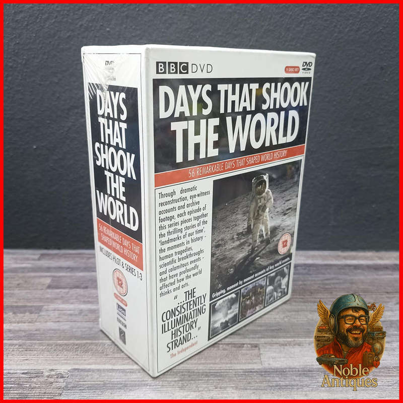Sealed Days That Shook The World," a DVD box set featuring 56 remarkable days that shaped world