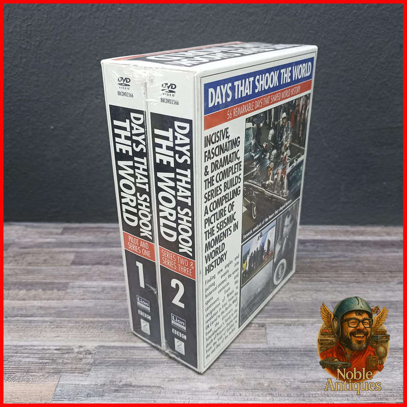 Sealed Days That Shook The World," a DVD box set featuring 56 remarkable days that shaped world