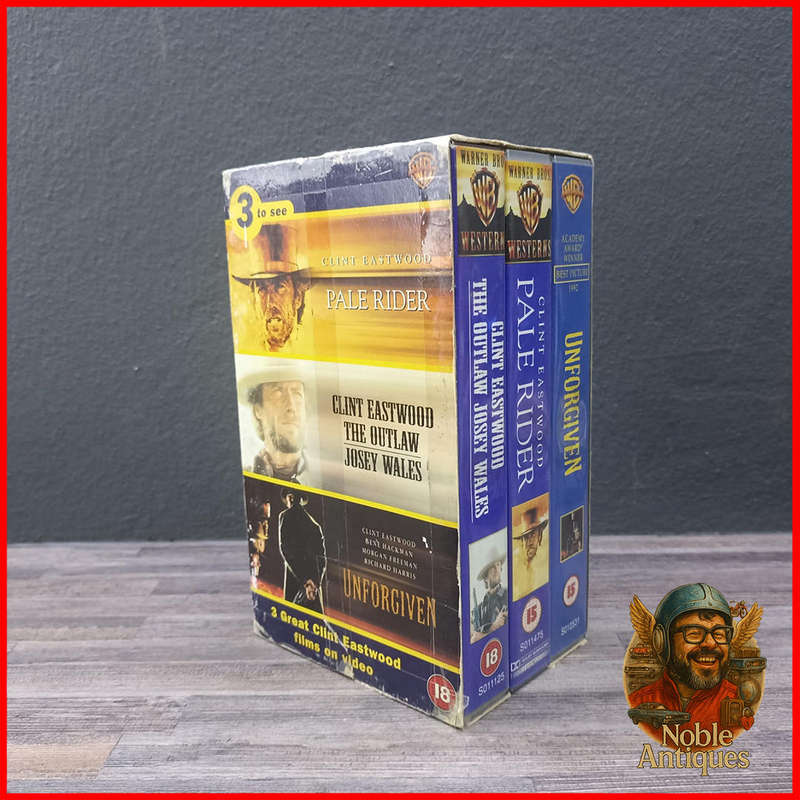 Boxed 3 Best Clint Eastwood VHS Collection