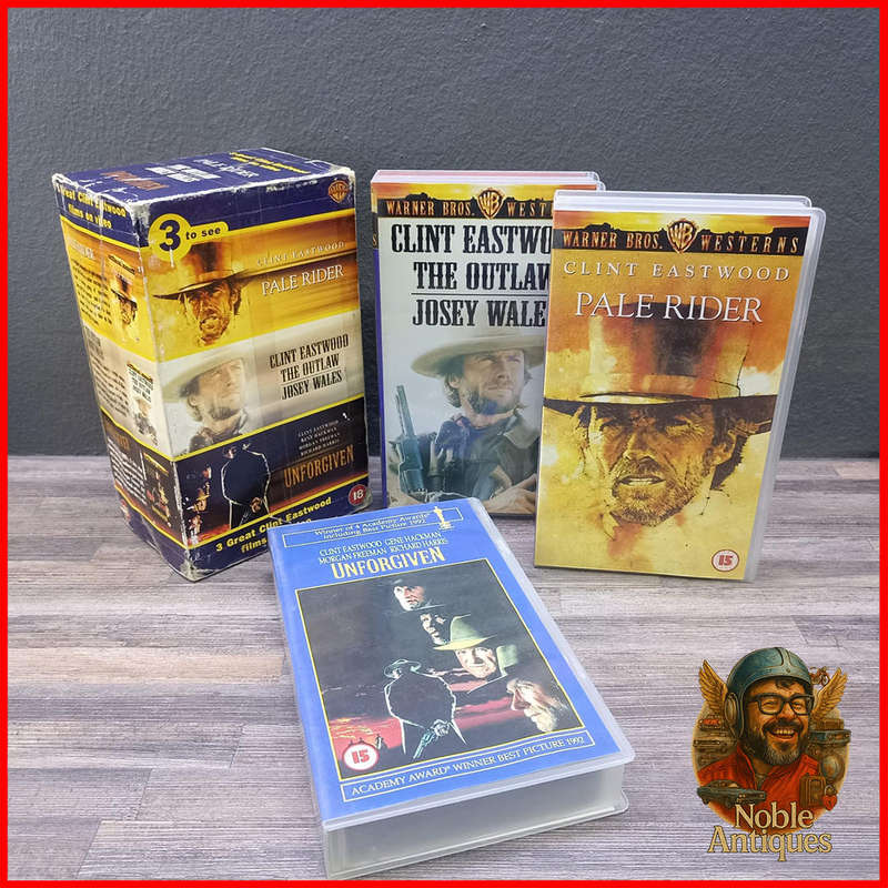 Boxed 3 Best Clint Eastwood VHS Collection