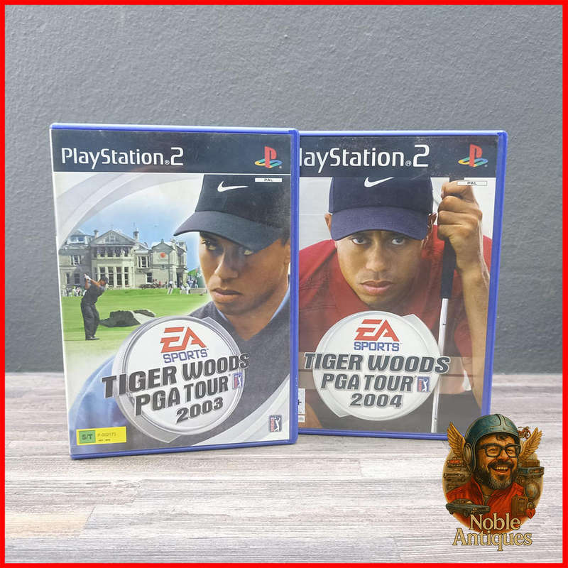 PlayStation 2 Tiger Woods PGA Tour 2003 and Tiger Woods PGA Tour 2004