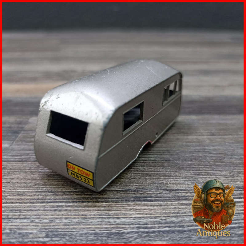 Vintage 1960 Matchbox Lesney 23c Bluebird Dauphine Caravan
