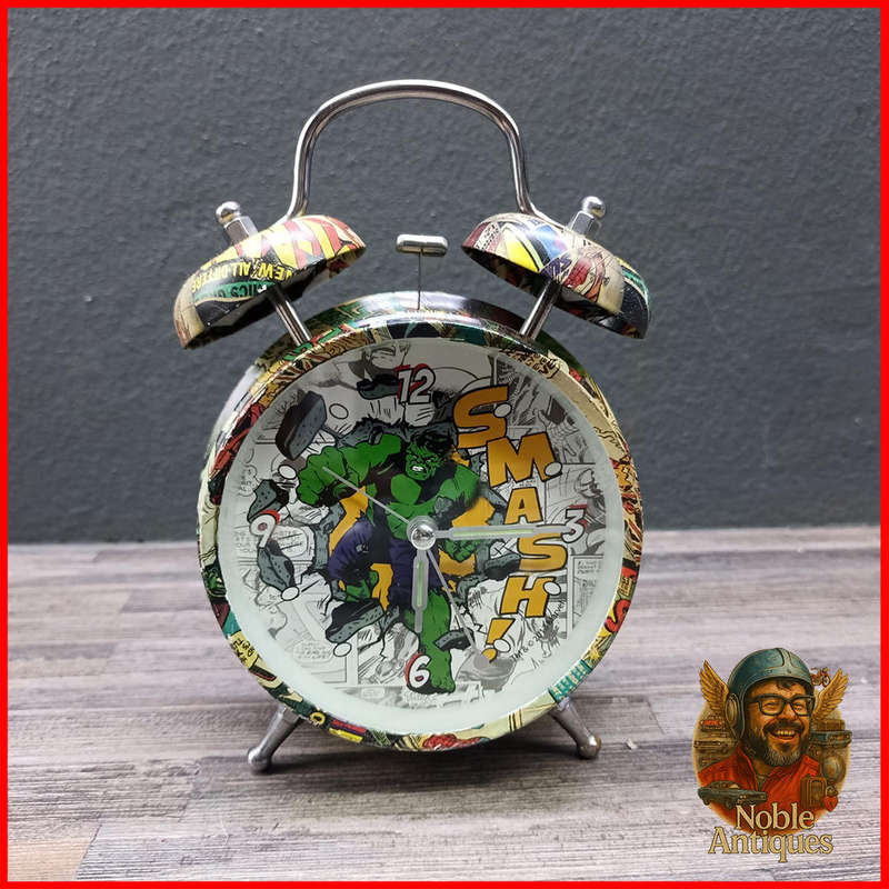 Working Marvel Retro Collection Hulk Alarm Clock