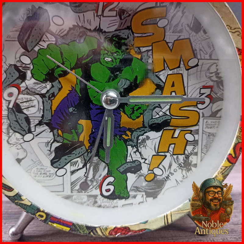 Working Marvel Retro Collection Hulk Alarm Clock
