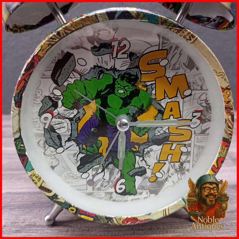 Working Marvel Retro Collection Hulk Alarm Clock