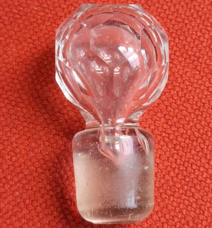 Antique Silver & Glass Decanter 1912