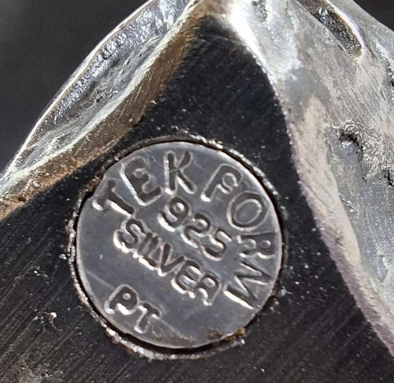 Turkish Tekform Sterling Silver plated elephant .925 Stamp