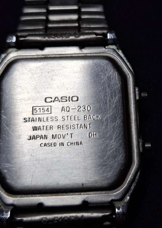 Casio Mens Vintage Retro Dual Display Silver Bracelet Watch