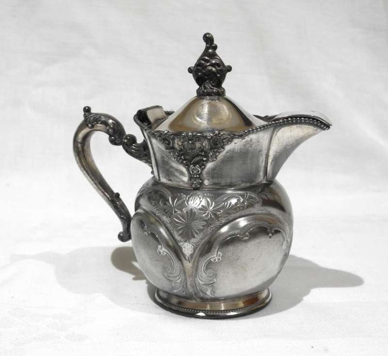 Antique Silver-Plated Pitcher by Homan Silver Plate Co.