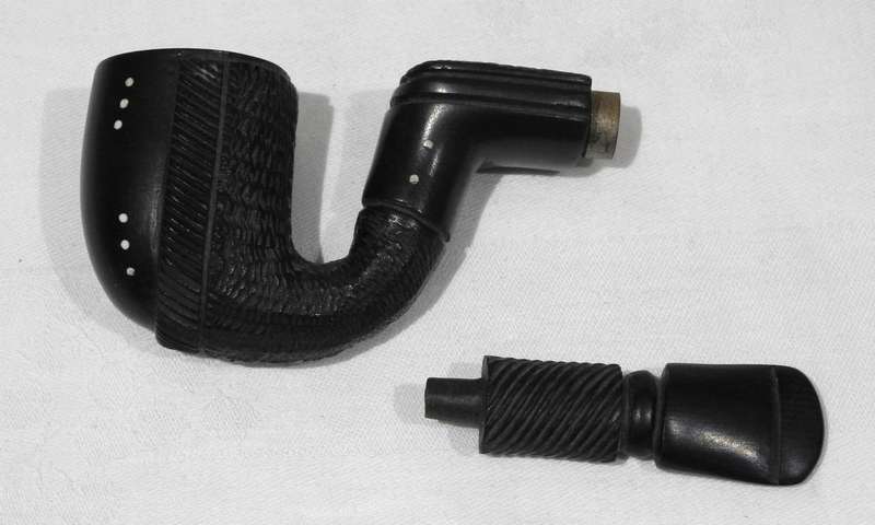 Vintage Hand-Carved African Smoking Pipe
