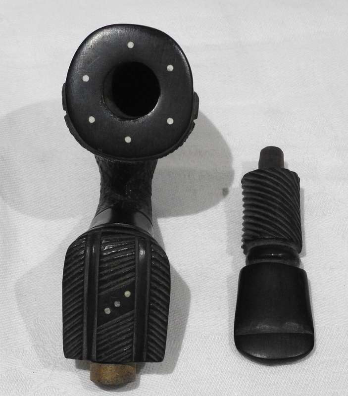 Vintage Hand-Carved African Smoking Pipe