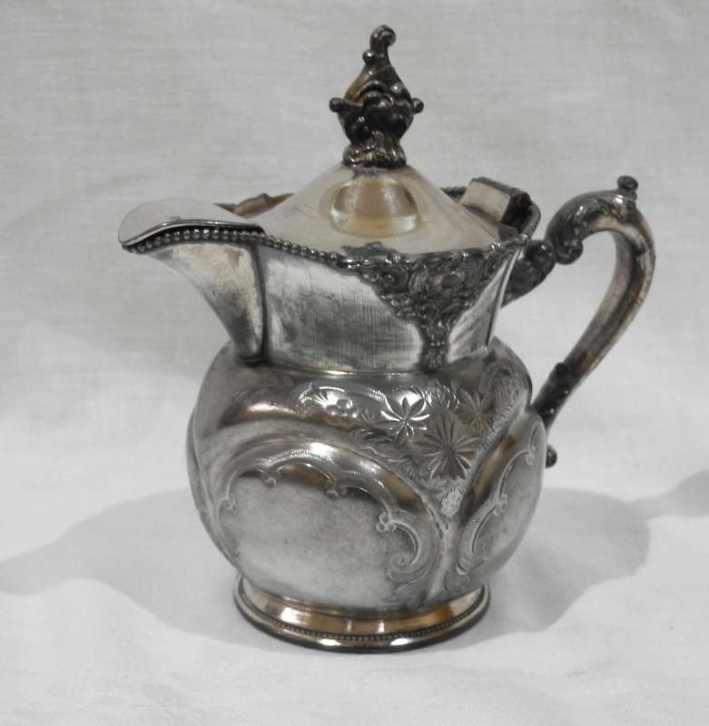 Antique Silver-Plated Pitcher by Homan Silver Plate Co.