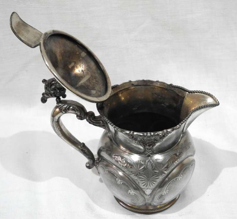 Antique Silver-Plated Pitcher by Homan Silver Plate Co.