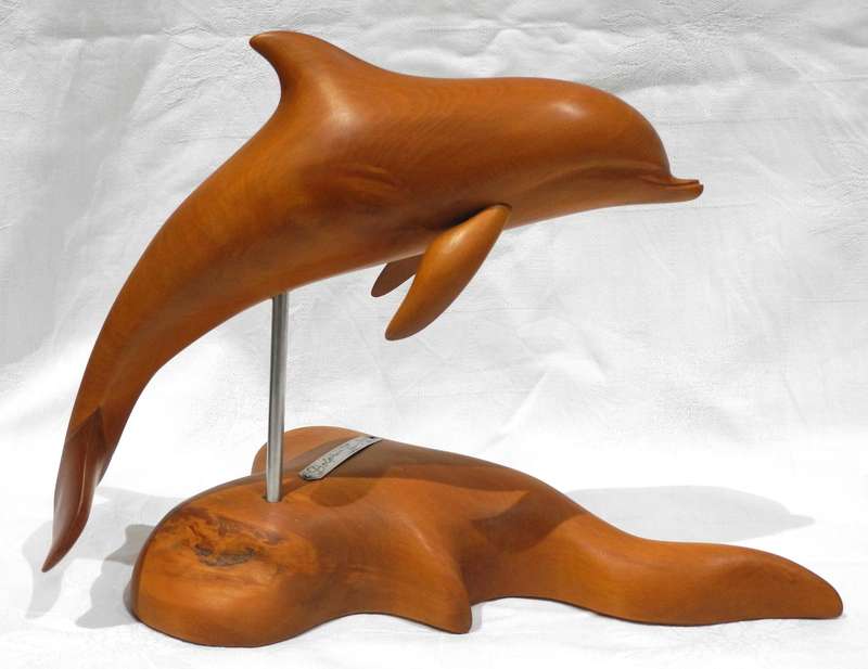 Fins Of Knysna - Dolphin Figure by Kevin Berry