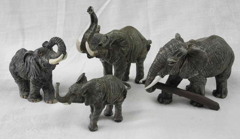Detailed Elephant Sculptures
