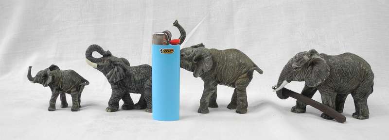 Detailed Elephant Sculptures