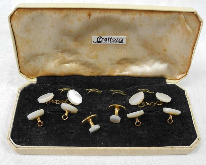 Vintage Stratton's Mother of Pearl Dress Set