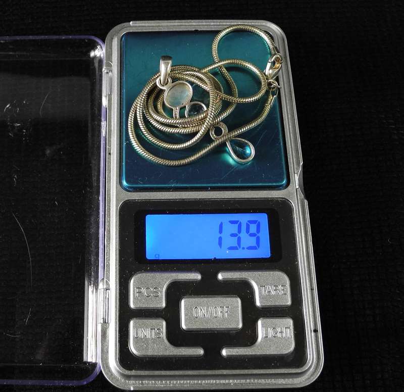 Vintage Sterling Silver Pendant & Necklace