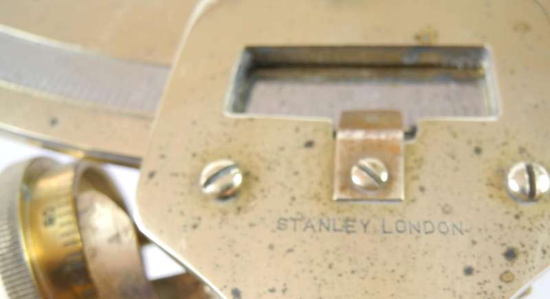 Vintage Stanley of London Brass Maritime Sextant 8"