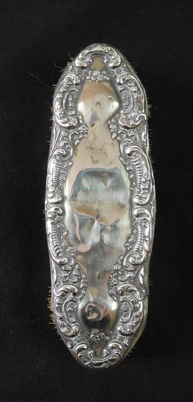 Antique Hallmarked Sterling Silver 3-Piece Hand Mirror and Brush Set