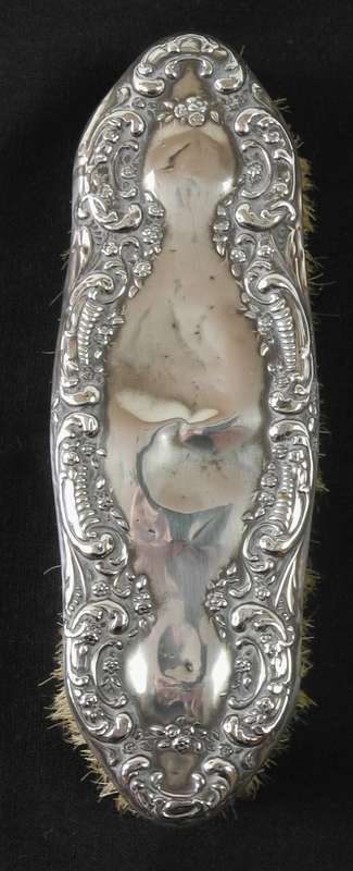 Antique Hallmarked Sterling Silver 3-Piece Hand Mirror and Brush Set