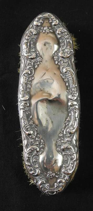 Antique Hallmarked Sterling Silver 3-Piece Hand Mirror and Brush Set