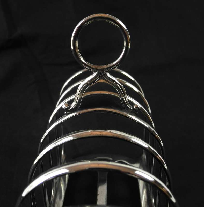 Vintage Silver-Plated Toast Rack  6 Slice